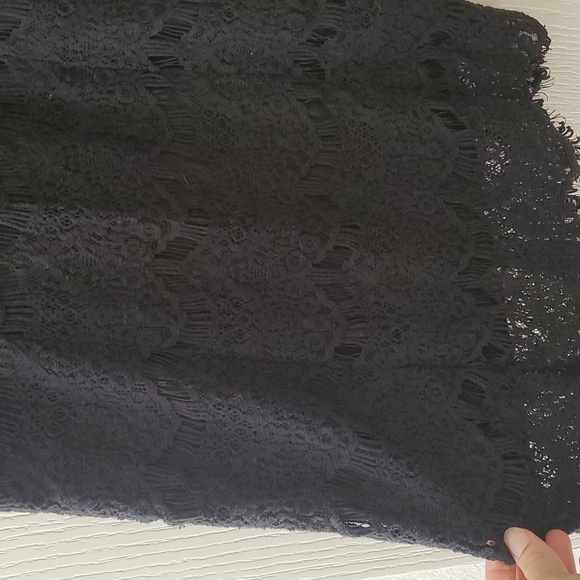 Free People, black dress, lace, black lace, size 6, size small - Picture 3 of 5
